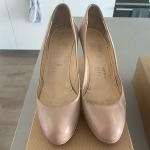 Christian Louboutin 90mm Prorata nude patent